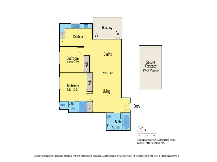 Floorplan of Homely apartment listing, 9/22-26 Howard Street, North Melbourne VIC 3051