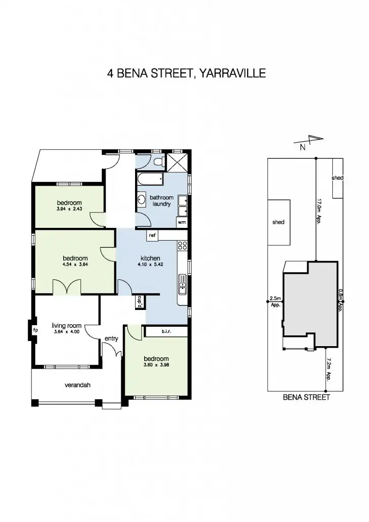 Floorplan of Homely house listing, 4 Bena Street, Yarraville VIC 3013