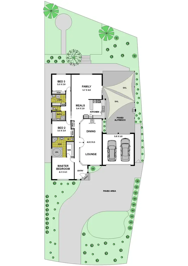 Floorplan of Homely house listing, 4 Davidson Court, Attwood VIC 3049