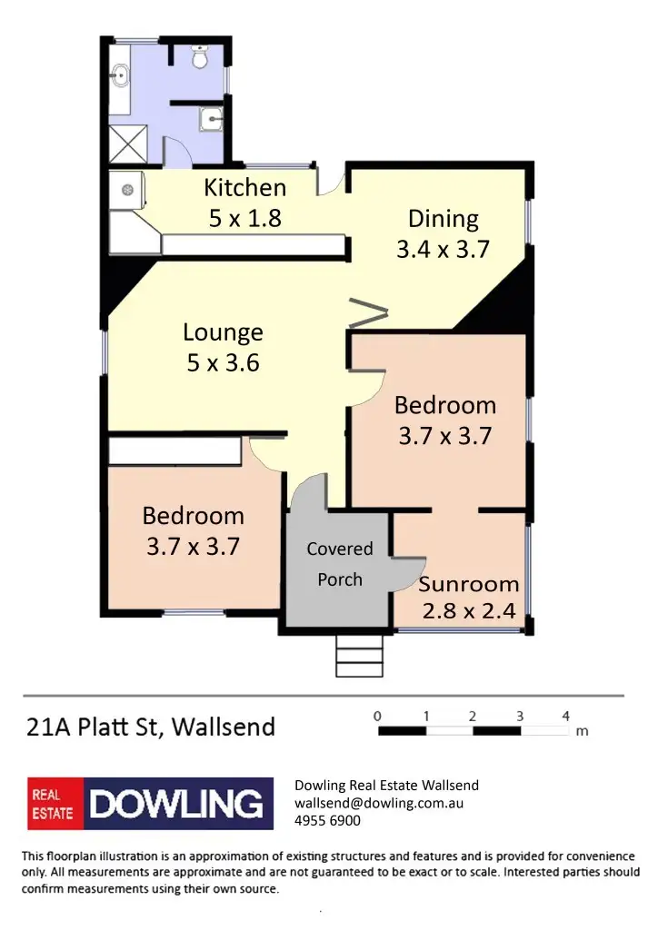 Floorplan of Homely house listing, 21a Platt Street, Wallsend NSW 2287