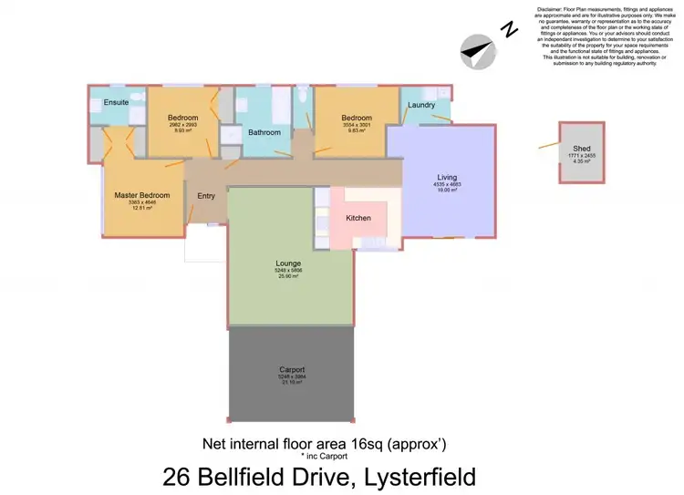 Floorplan of Homely house listing, 26 Bellfield Drive, Lysterfield VIC 3156