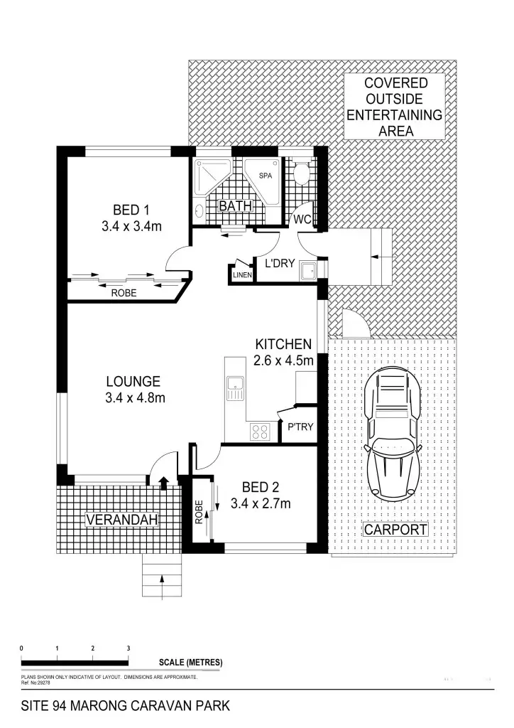 Floorplan of Homely house listing, 94/1449 Calder Highway, Marong VIC 3515