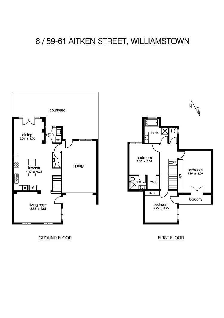 Floorplan of Homely house listing, 6/59 Aitken Street, Williamstown VIC 3016