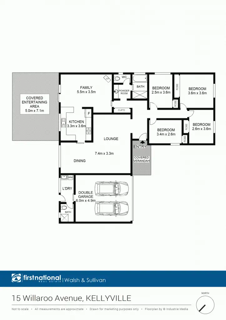Floorplan of Homely house listing, 15 Willaroo Ave, Kellyville NSW 2155