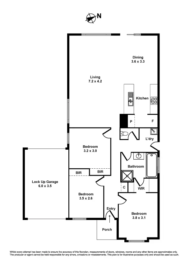 Floorplan of Homely house listing, 6 Yandee Court, Truganina VIC 3029