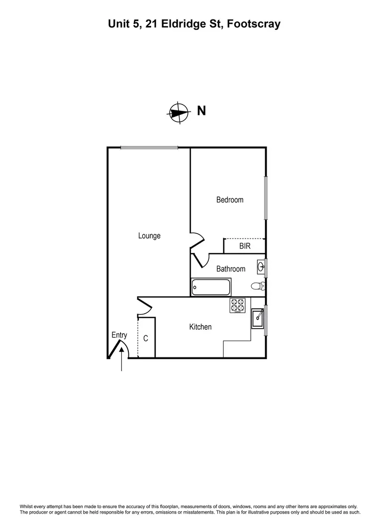 Floorplan of Homely house listing, 5/21 Eldridge Street, Footscray VIC 3011