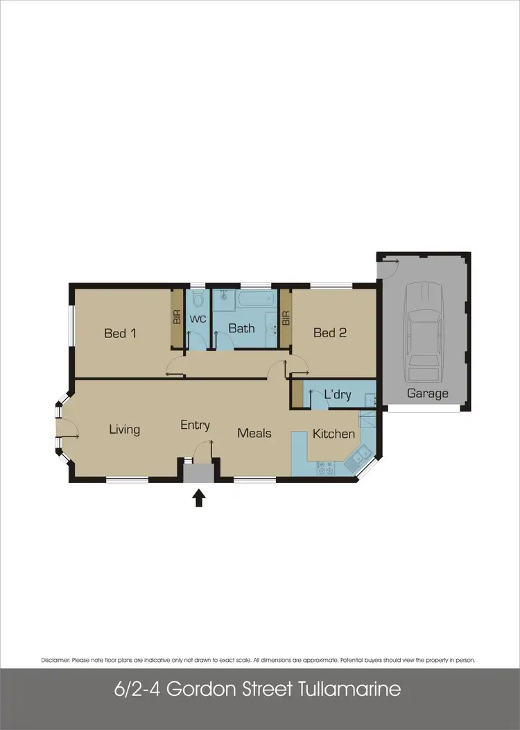 Floorplan of Homely unit listing, 6/2-4 Gordon Street, Tullamarine VIC 3043