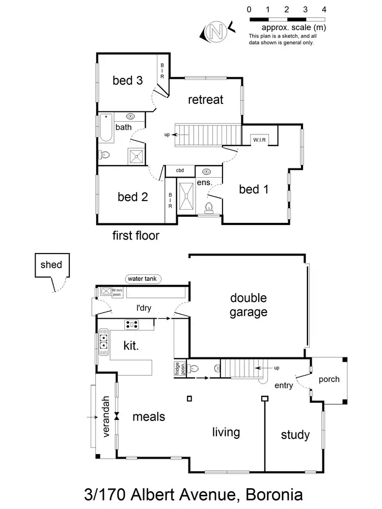 Floorplan of Homely townhouse listing, 1,2,3,5/170 Albert Avenue, Boronia VIC 3155