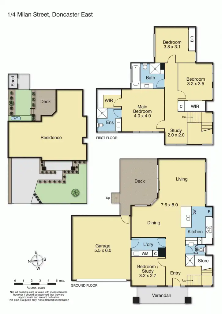 Floorplan of Homely townhouse listing, 1/4 Milan Street, Doncaster East VIC 3109