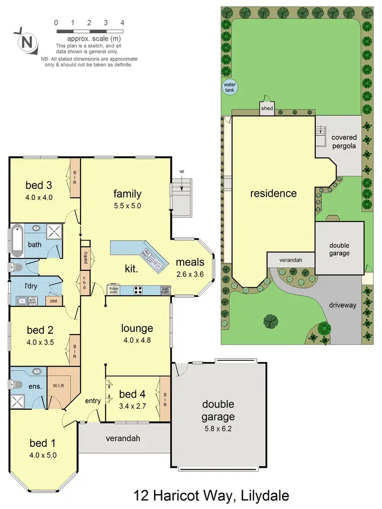Floorplan of Homely house listing, 12 Haricot Way, Lilydale VIC 3140