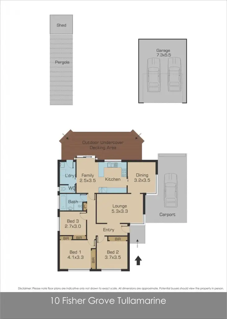 Floorplan of Homely house listing, 10 Fisher Grove, Tullamarine VIC 3043