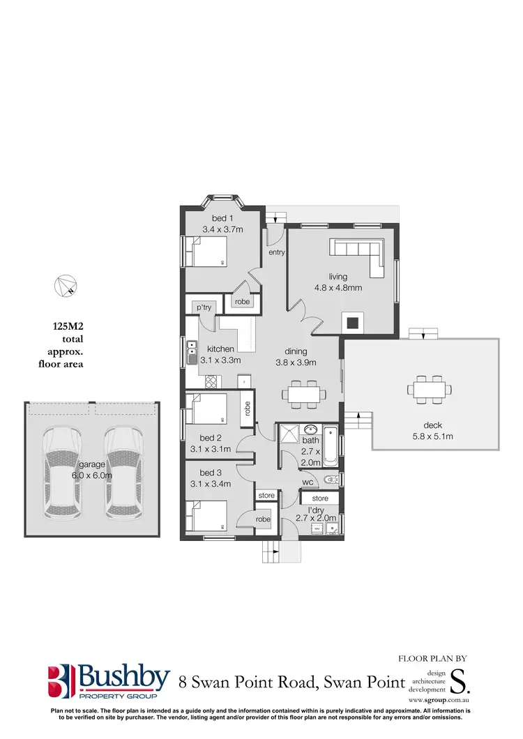 Floorplan of Homely house listing, 8 Swan Point Road, Swan Point TAS 7275