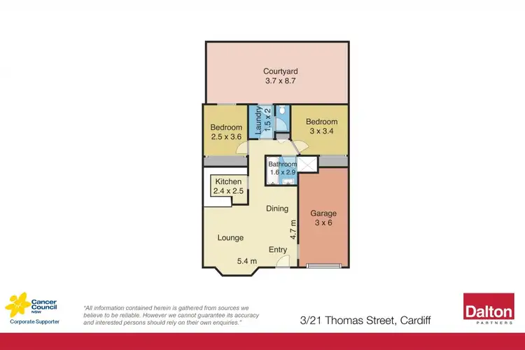 Floorplan of Homely villa listing, 3/21 Thomas Street, Cardiff NSW 2285