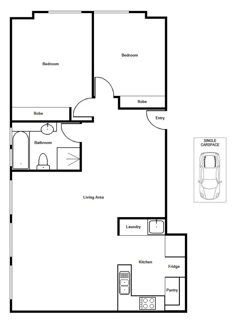 Floorplan of Homely unit listing, 9/337 Station Street, Thornbury VIC 3071
