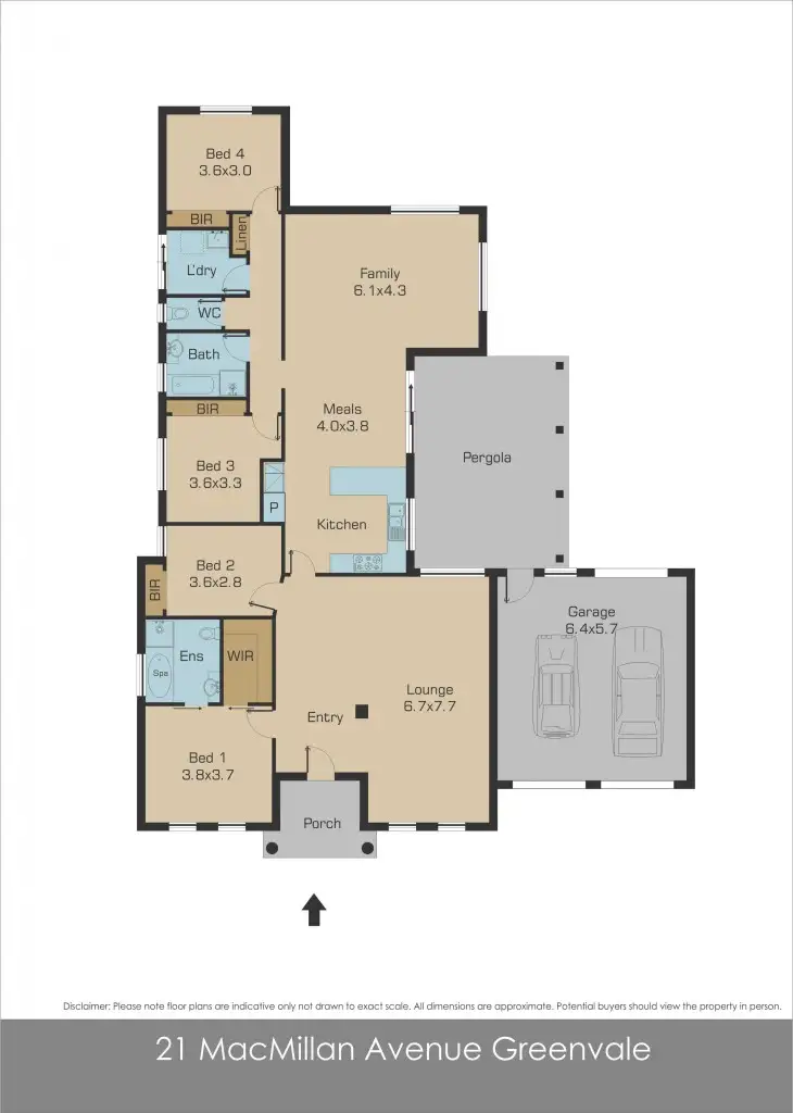 Floorplan of Homely house listing, 21 MacMillan Avenue, Greenvale VIC 3059