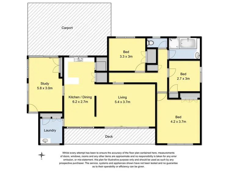 Floorplan of Homely house listing, 61 Tulloh Street, Elliminyt VIC 3250