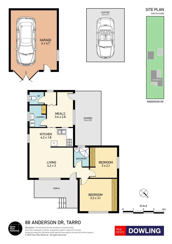 Floorplan of Homely house listing, 88 Anderson Drive, Tarro NSW 2322