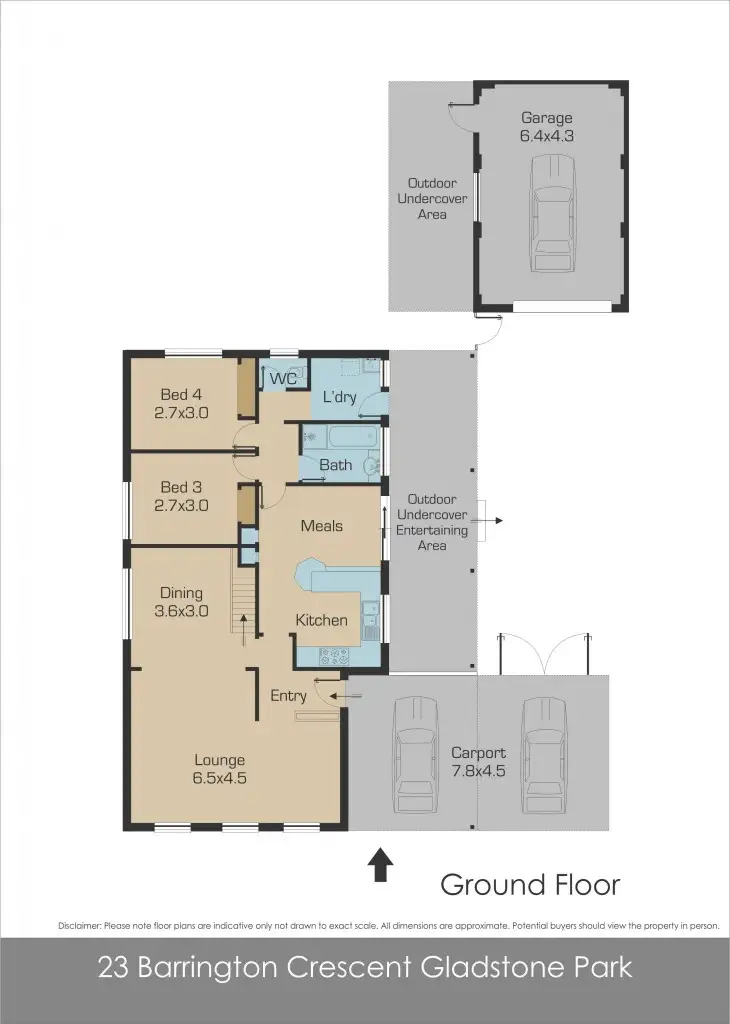 Floorplan of Homely house listing, 23 Barrington Crescent, Gladstone Park VIC 3043