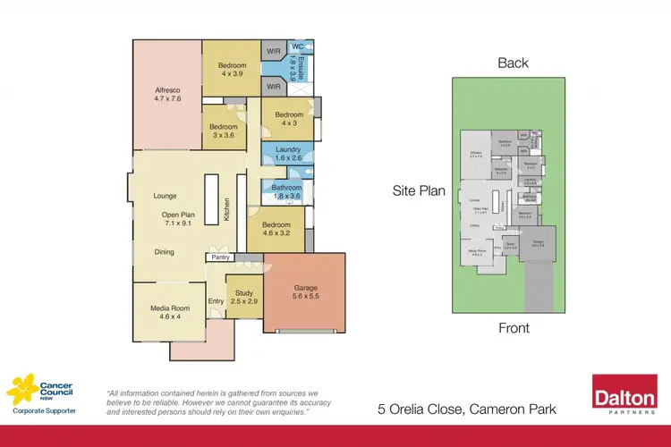 Floorplan of Homely house listing, 5 Orelia Close, Cameron Park NSW 2285