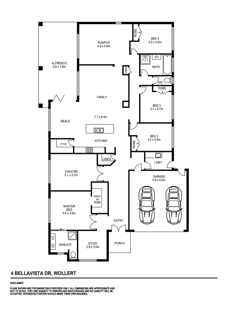 Floorplan of Homely house listing, 4 Bellavista Drive, Wollert VIC 3750