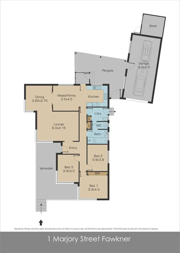 Floorplan of Homely house listing, 1 Marjory Street, Fawkner VIC 3060