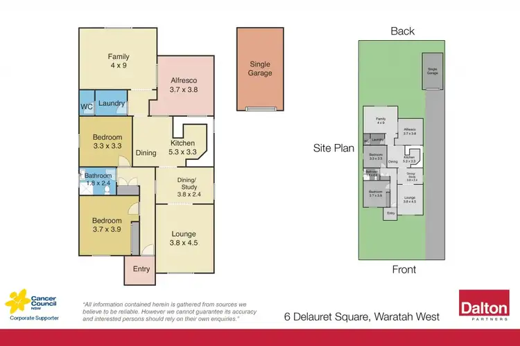 Floorplan of Homely house listing, 6 Delauret Square, Waratah West NSW 2298