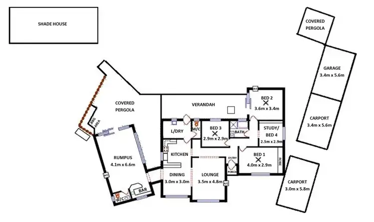 Floorplan of Homely house listing, 22 Patola Place, Magill SA 5072
