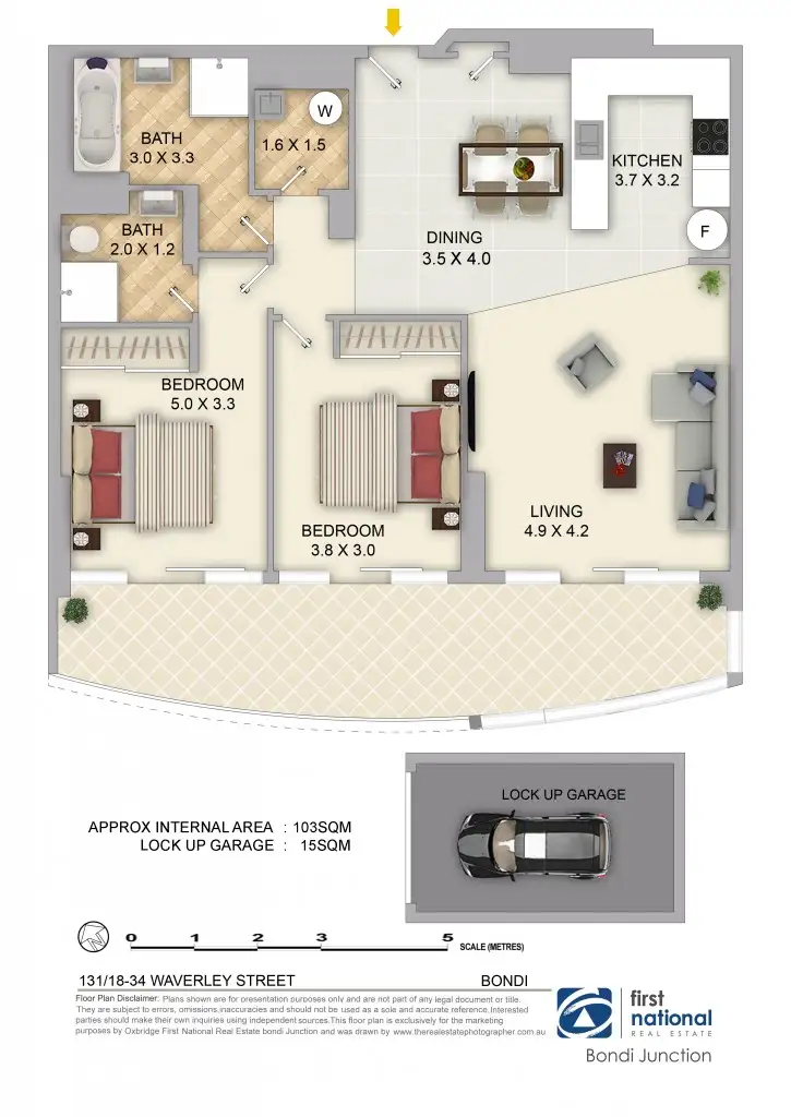 Floorplan of Homely apartment listing, 131/18-34 Waverley Street, Bondi Junction NSW 2022