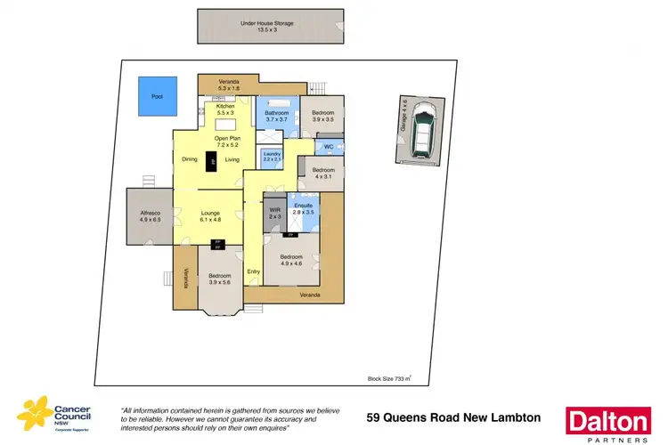 Floorplan of Homely house listing, 59 Queens Road, New Lambton NSW 2305
