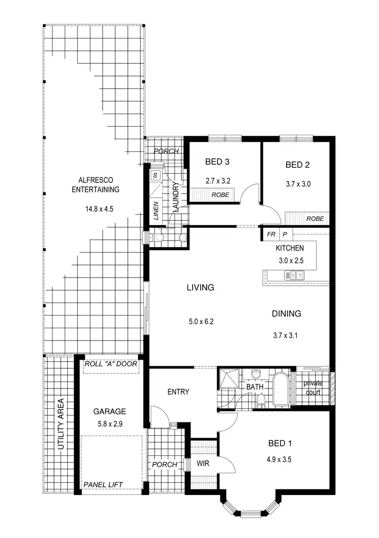 Floorplan of Homely house listing, 74B Hectorville Road, Hectorville SA 5073
