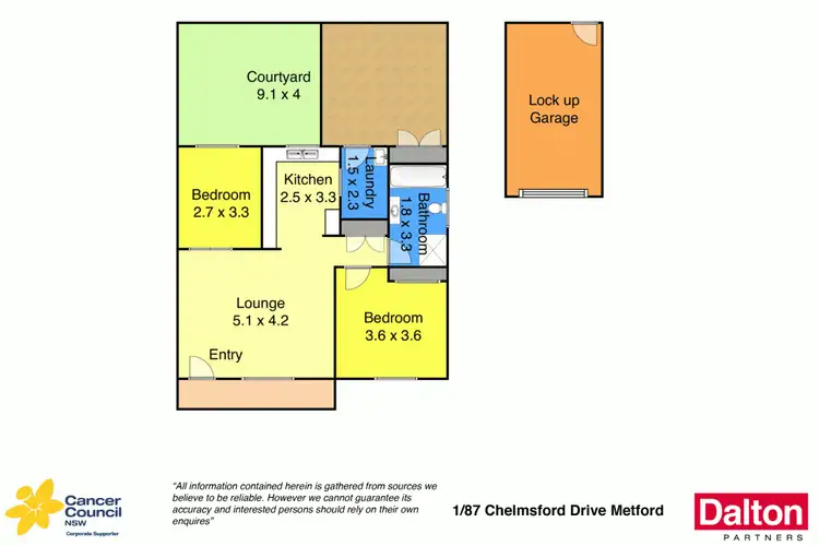 Floorplan of Homely house listing, 1/87 Chelmsford Drive, Metford NSW 2323