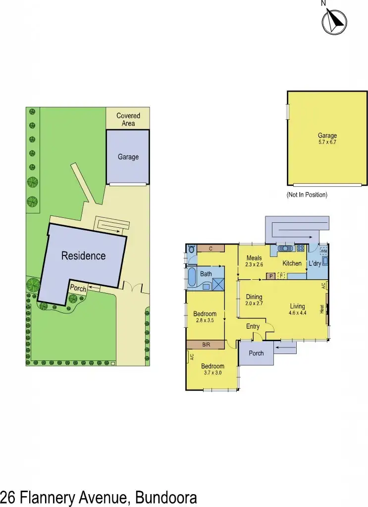 Floorplan of Homely house listing, 26 Flannery Avenue, Bundoora VIC 3083