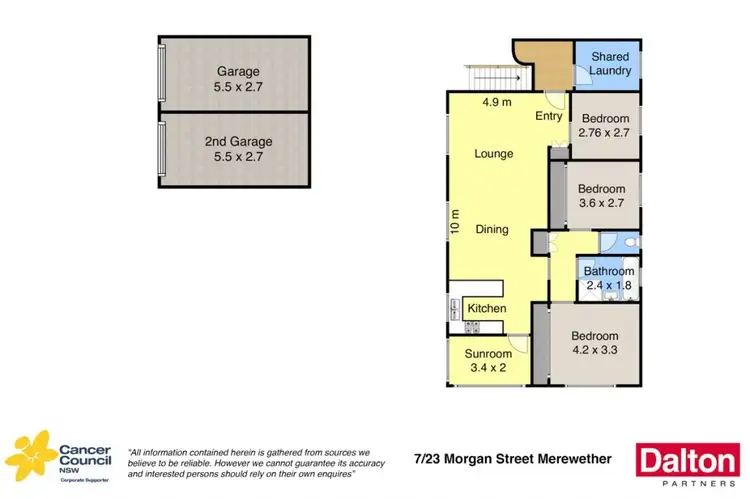 Floorplan of Homely apartment listing, 7/23 Morgan Street, Merewether NSW 2291
