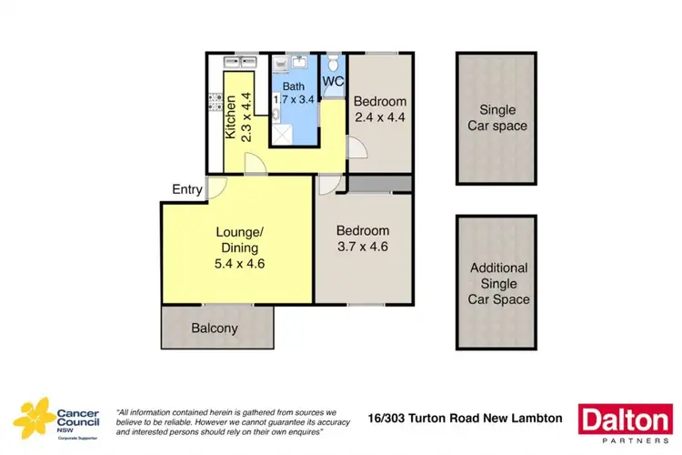 Floorplan of Homely house listing, 16/303 Turton Road, New Lambton NSW 2305