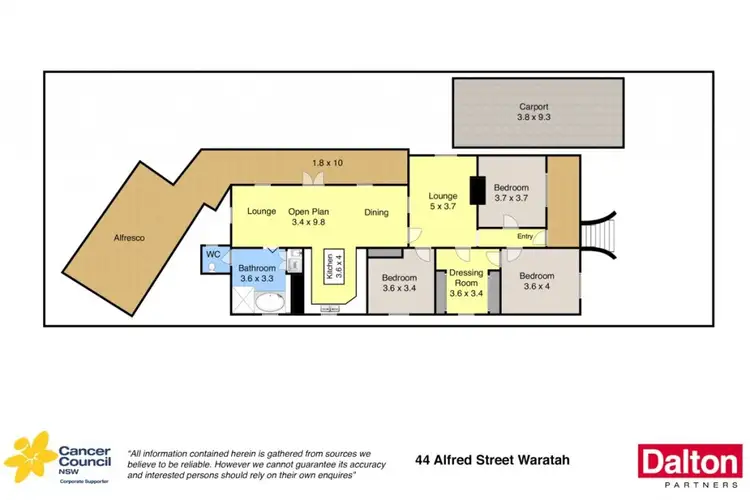 Floorplan of Homely house listing, 44 Alfred Street, Waratah NSW 2298