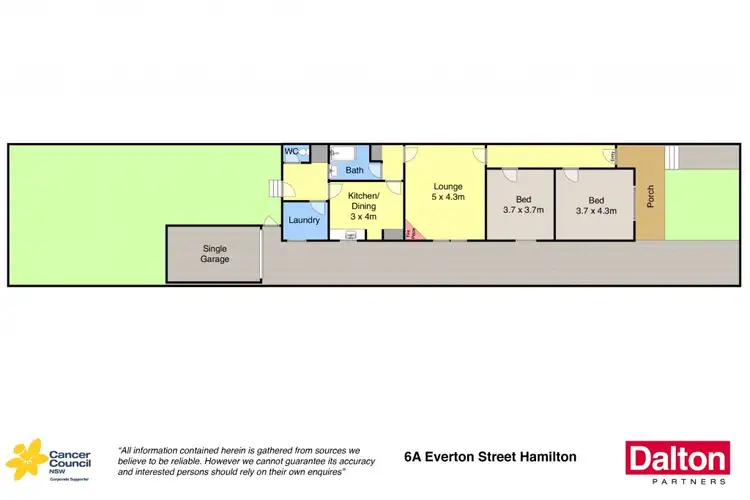 Floorplan of Homely house listing, 6A Everton Street, Hamilton East NSW 2303
