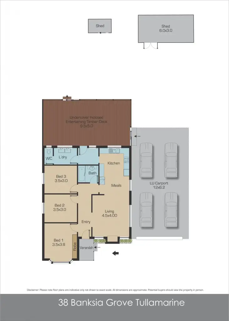 Floorplan of Homely house listing, 38 Banksia Grove, Tullamarine VIC 3043