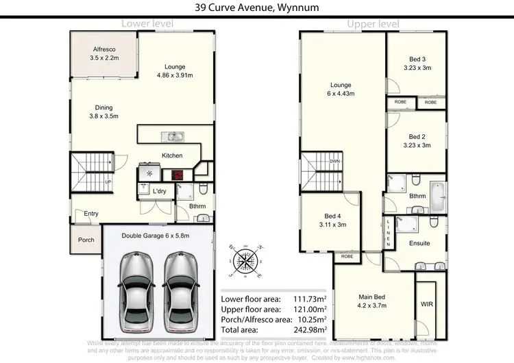 Floorplan of Homely house listing, 39 Curve Ave, Wynnum QLD 4178