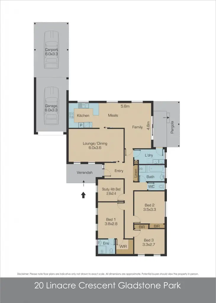 Floorplan of Homely house listing, 20 Linacre Cres, Gladstone Park VIC 3043