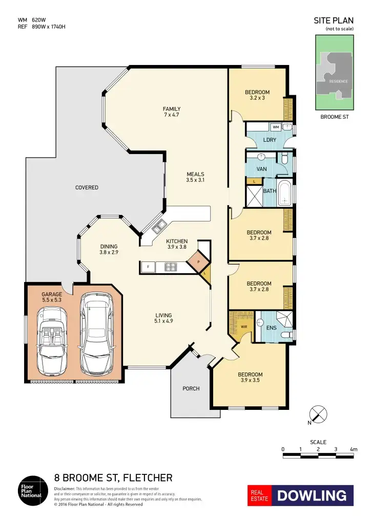 Floorplan of Homely house listing, 8 Broome Street, Fletcher NSW 2287