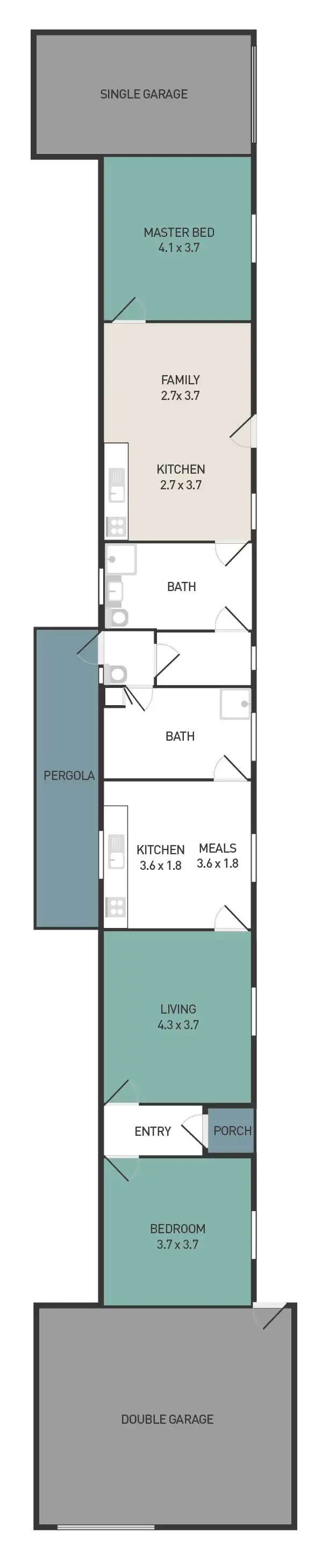Floorplan of Homely house listing, 10 Warleigh Road, West Footscray VIC 3012