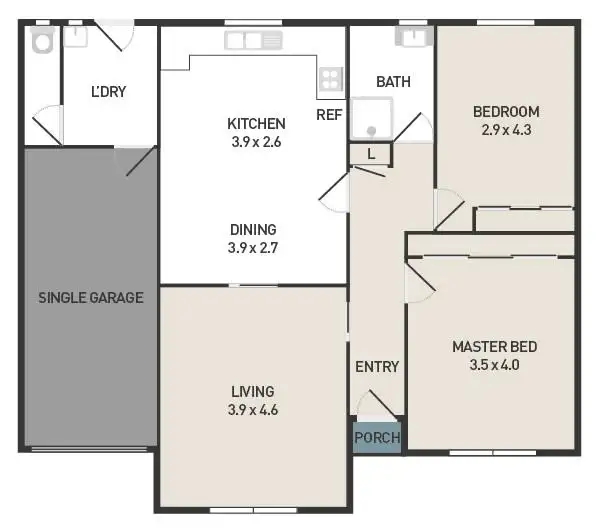Floorplan of Homely house listing, 3/668 Barkly Street, West Footscray VIC 3012