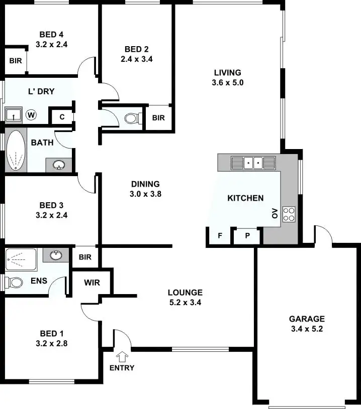 Floorplan of Homely house listing, 2a Fleming Avenue, Bentley WA 6102