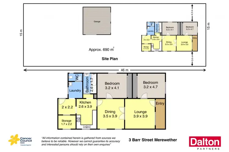 Floorplan of Homely house listing, 3 Barr Street, Merewether NSW 2291