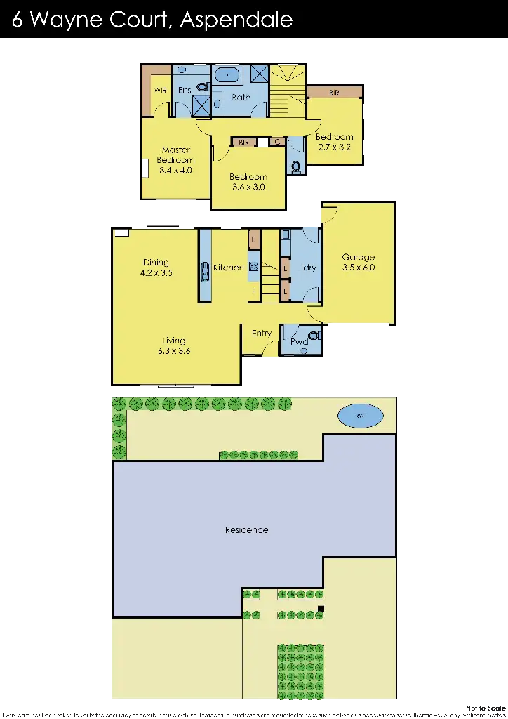 Floorplan of Homely house listing, 6 Wayne Court, Aspendale VIC 3195