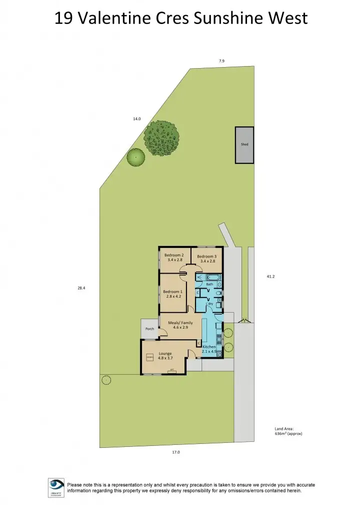 Floorplan of Homely house listing, 19 Valentine Crescent, Sunshine West VIC 3020