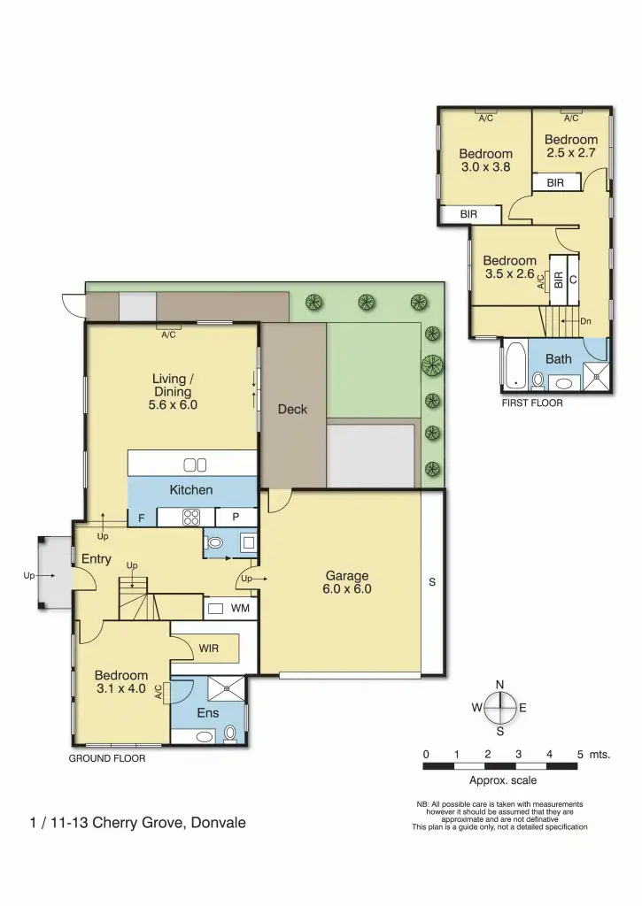 Floorplan of Homely townhouse listing, 1/11-13 Cherry Grove, Donvale VIC 3111