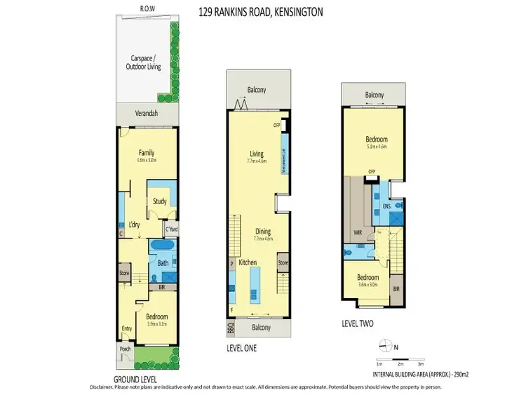 Floorplan of Homely house listing, 129 Rankins Road, Kensington VIC 3031