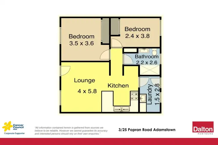 Floorplan of Homely unit listing, 3/25 Popran Road, Adamstown NSW 2289