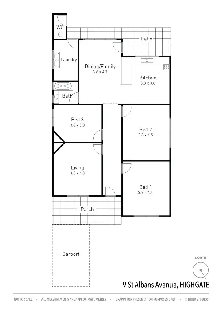 Floorplan of Homely house listing, 9 St Albans Avenue, Highgate WA 6003